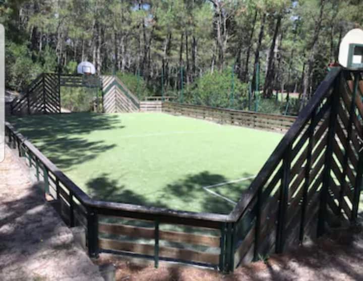 Maison Sur Golf Avec Piscine Chauffee A Lacanau Ocean Bagian luar foto